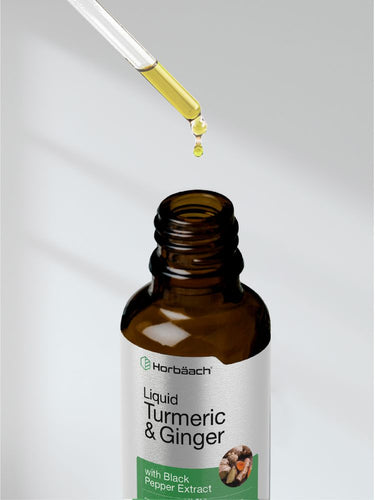 Kurkuma- und Ingwer Tropfen | 4oz Flüssigkeit