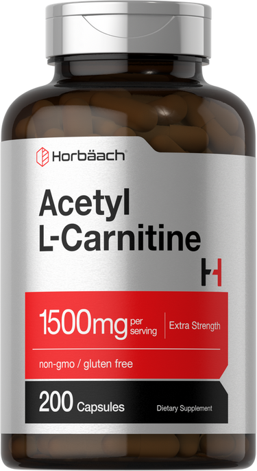 Acetil L-Carnitina 1500 mg por porción | 200 Cápsulas