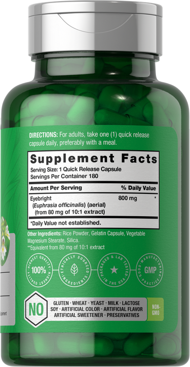 View 2 Eyebright | 180 Capsules