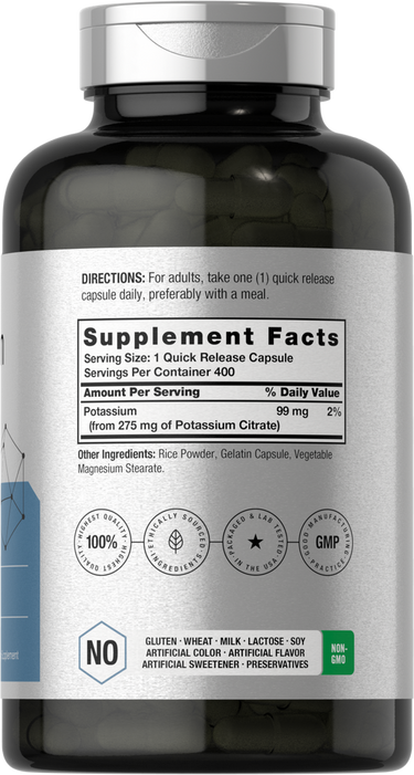 View 2 Potassium Citrate 275mg | 400 Capsules