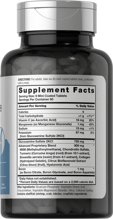 Complejo de Glucosamina y Condroitina | 360 Mini Tabletas