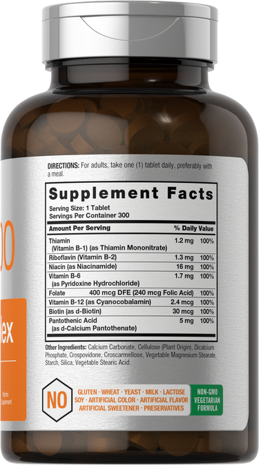 Complexo de Vitamina B-100 | 300 Comprimidos