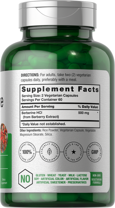 View 2 Berberine 500mg (Barberry Extract) | 120 Capsules