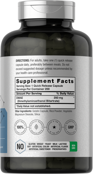 View 2 DMAE 250mg | 200 Capsules