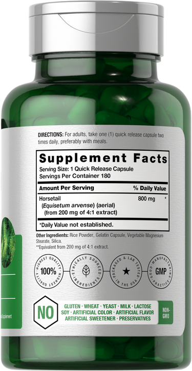 Extrait de Prêle 800 mg | 180 Capsules