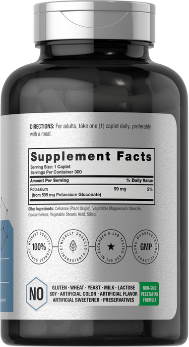 Gluconato di Potassio 595 mg | 300 Compresse