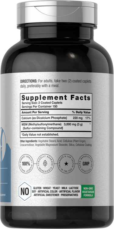 MSM 3000mg par portion | 300 Comprimés