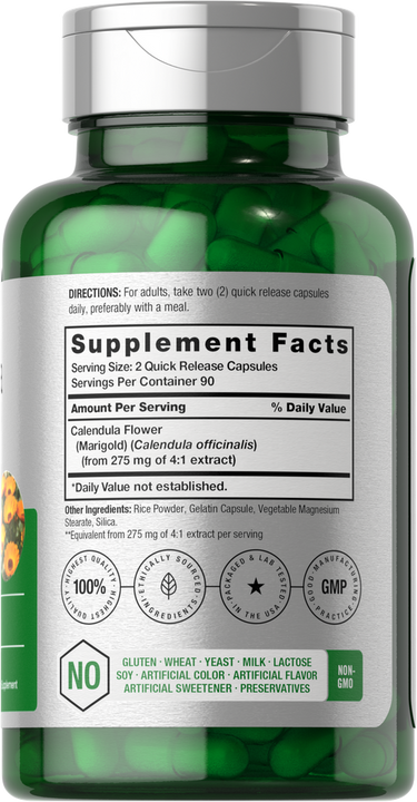 View 2 Calendula Flower | 180 Capsules