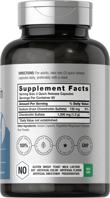 View 2 Sulfato de Condroitina 1200mg por porción | 120 Cápsulas