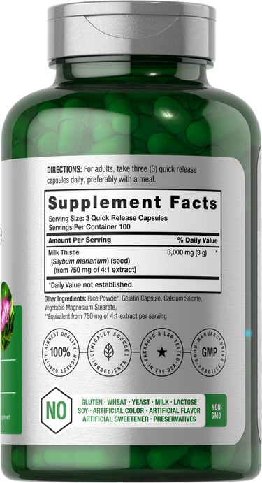 View 2 Extrait de Chardon-Marie | 300 Capsules