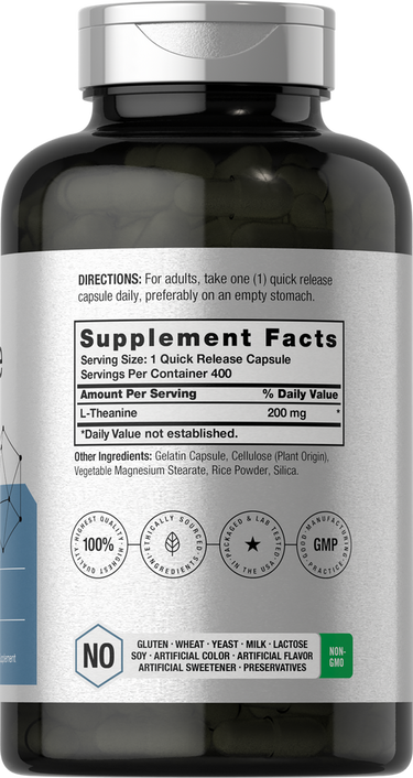 L-Teanina 200 mg | 400 Cápsulas