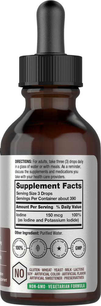 Iodine Drops 150mcg | 2oz Liquid