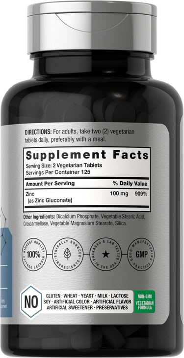 Chelatiertes Zink 100mg pro Portion | 250 Tabletten