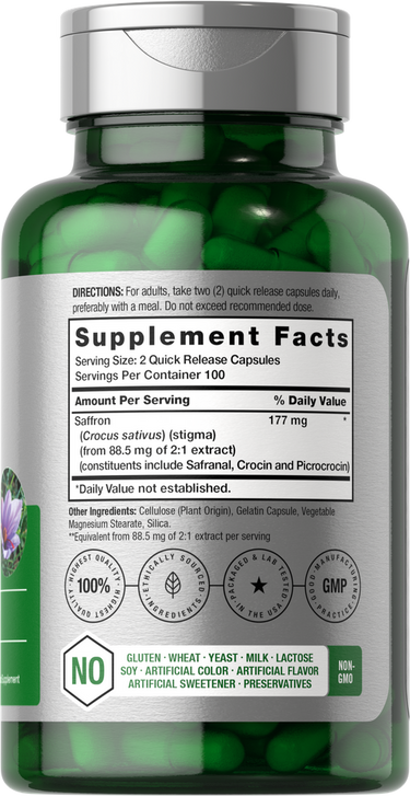 View 2 Saffron Extract | 200 Capsules