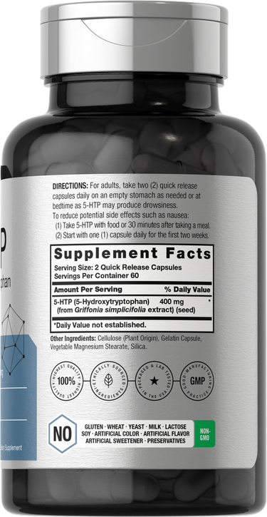 View 2 5-HTP 400mg per serving | 120 Capsules