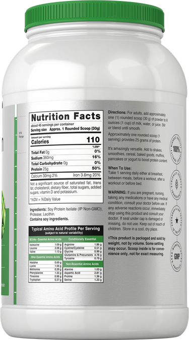 Soja-Protein-Isolat | 3 Pfund Pulver