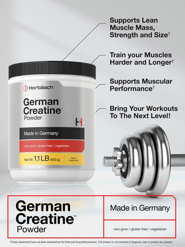 German Creatine Monohydrate | 500g Powder