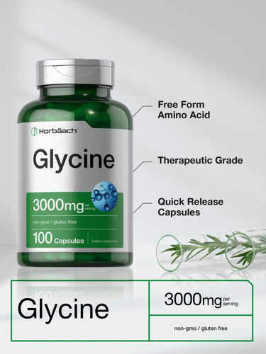 View 3 Glycine 3000mg par portion | 100 Capsules