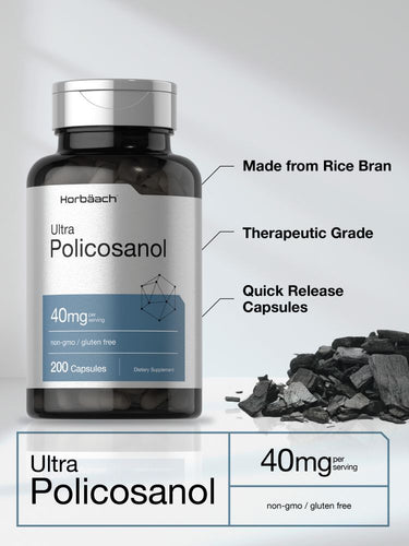 View 3 Policosanol 40 mg por porción | 200 Cápsulas