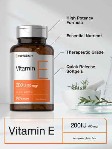 View 3 Vitamina E 90mg | 200 Softgels