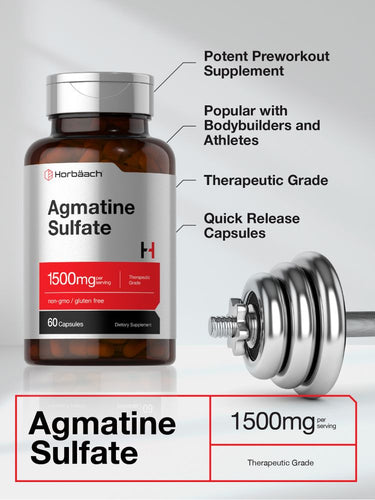 Agmatine Sulfat 1500 mg pro Portion | 60 Kapseln
