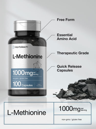 View 3 L-Methionine 1000mg per serving | 100 Capsules