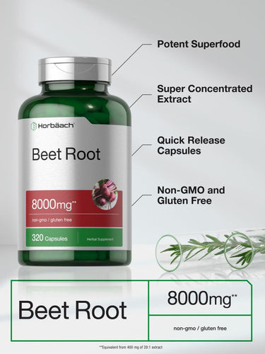 View 3 Beet Root Extract | 320 Capsules