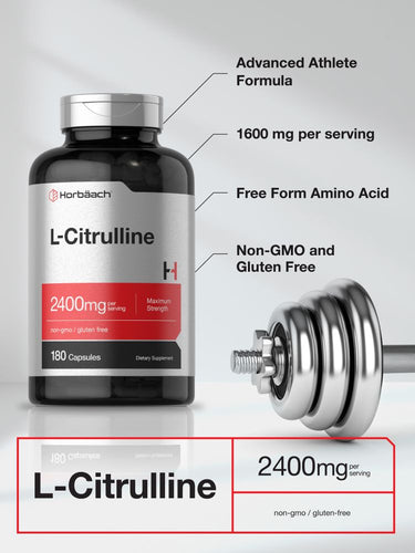 L-Citrulina 2400mg por porção | 180 Cápsulas