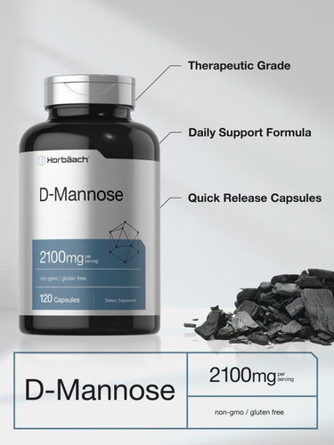 D-Mannose 2100mg per serving | 120 Capsules