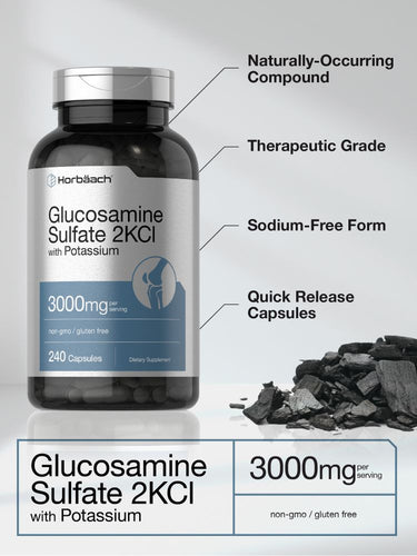 View 3 Glucosamine Sulfate 3000mg per serving | 240 Capsules