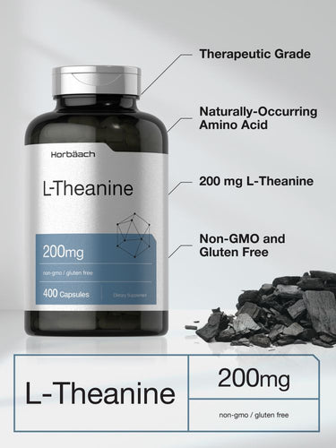 View 3 L-Teanina 200 mg | 400 Cápsulas