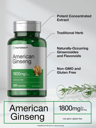 View 3 Amerikanischer Ginseng | 200 Kapseln