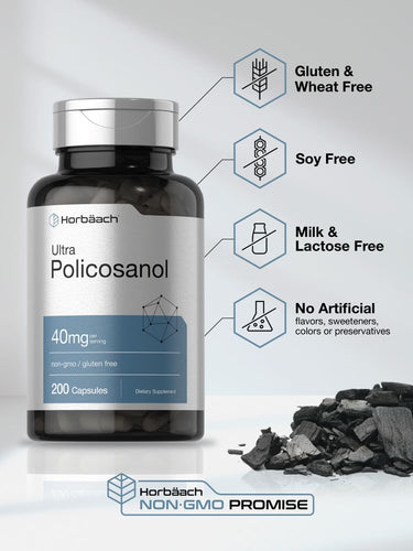 Policosanol 40mg par portion | 200 Gélules