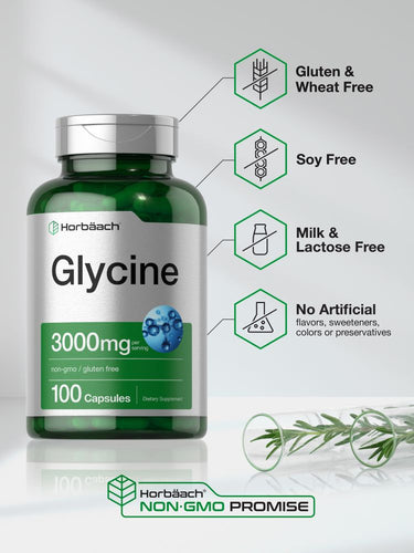 Glicina 3000mg per porzione | 100 Capsule