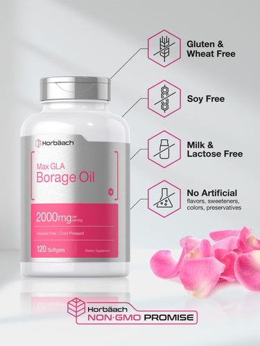 View 4 Borage Oil 2000mg per serving | 120 Softgels