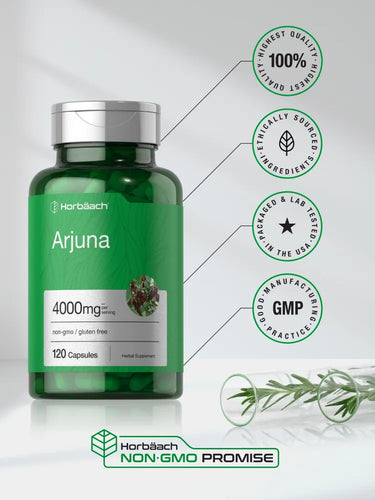 Estratto di Arjuna 4000 mg per dose | 120 Capsule