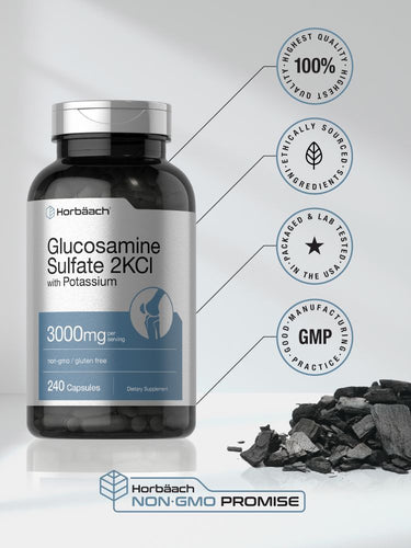 Sulfato de Glucosamina 3000mg por porción | 240 Cápsulas