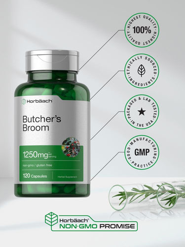 Mäusedorn-Extrakt 1250 mg pro Portion | 120 Kapseln