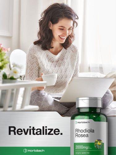 Raíz de Rhodiola Rosea 2000mg por porción | 180 Cápsulas