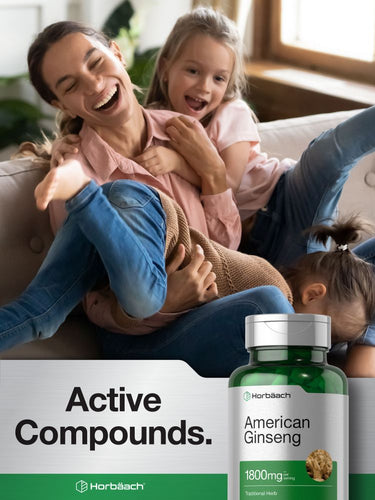 Ginseng Americano 1800mg por porção | 200 Cápsulas