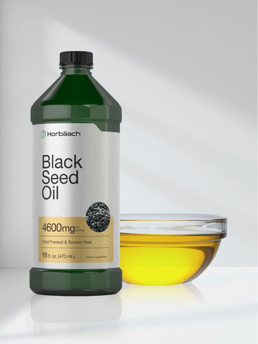 Óleo de Semente Negra 4600mg por porção | 16oz Líquido