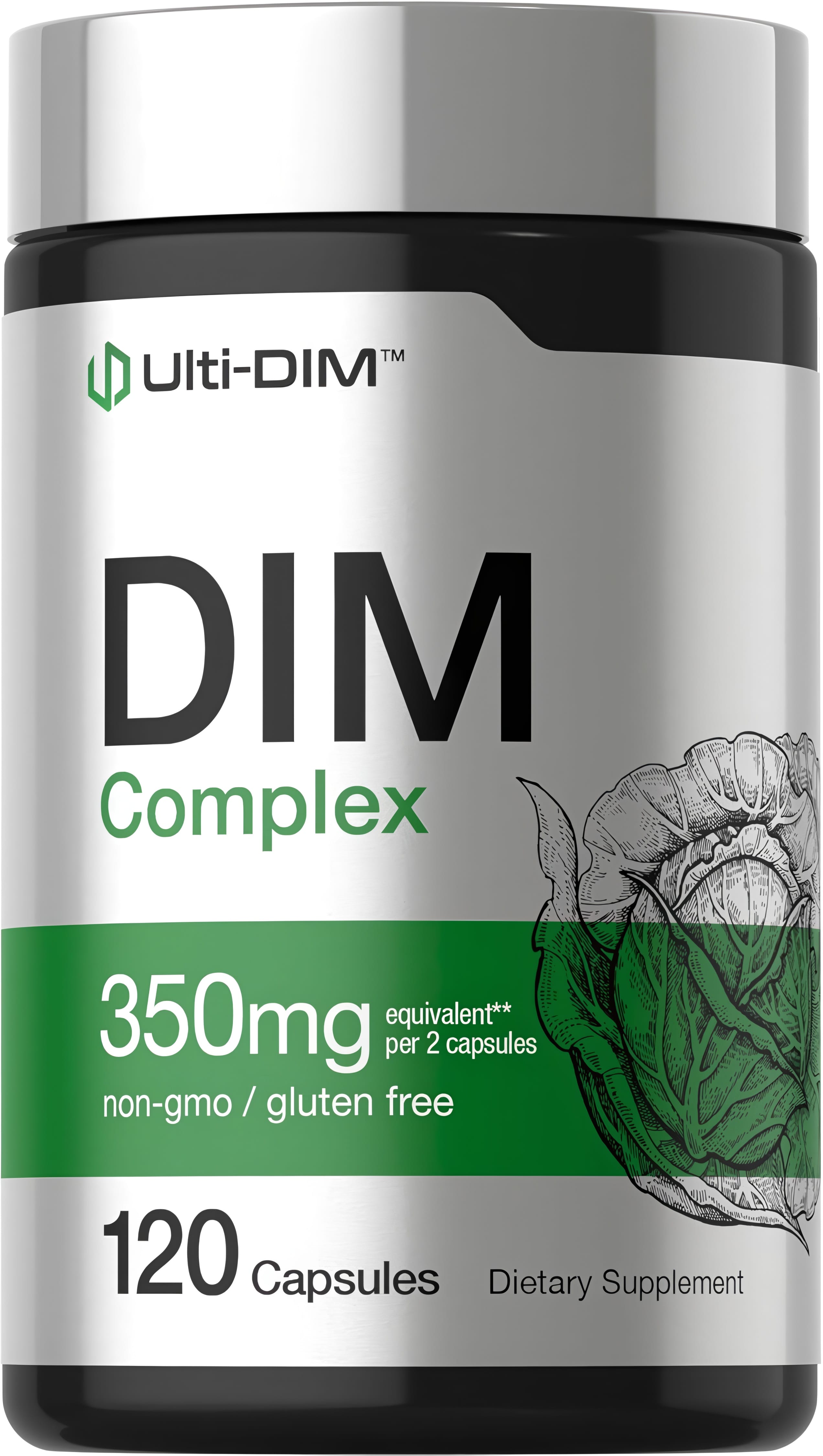 DIM Complex with Broccoli and Kale - 120 Capsules
