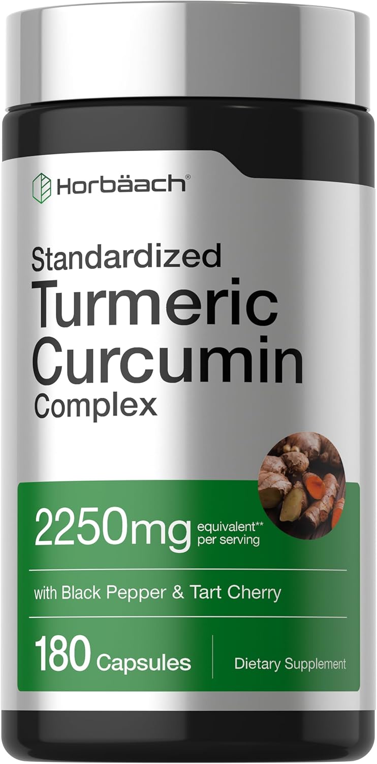 Turmeric Curcumin with Black Pepper | 180 Capsules