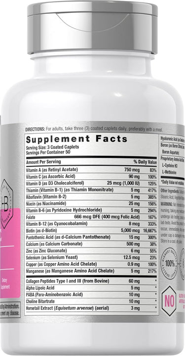 View 2 Complesso Capelli, Pelle e Unghie | 150 Compresse