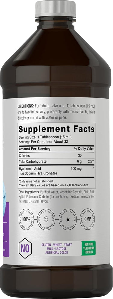 Hyaluronic Acid 100mg | 16oz Liquid