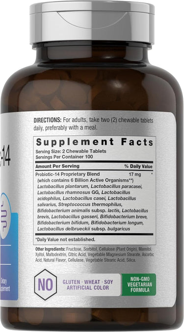 Probiotics 6 Billion CFUs per serving | 200 Tablets