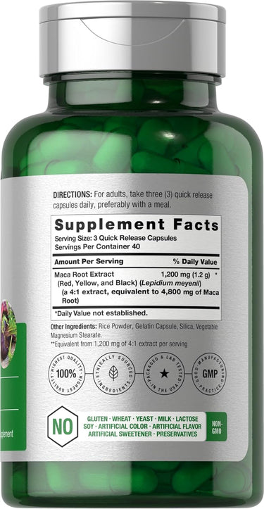 Maca Root 4800mg | 120 Capsules