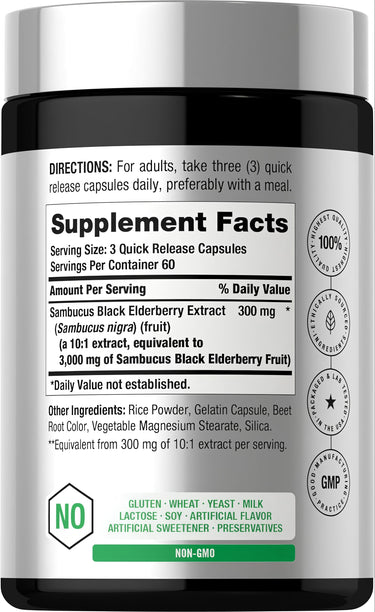View 2 Black Elderberry | 180 Capsules