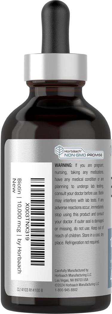 Biotin Drops 10000mcg | 4oz Liquid