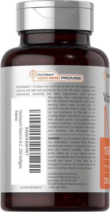 Vitamin K-2 MK7 100mcg | 250 Softgels